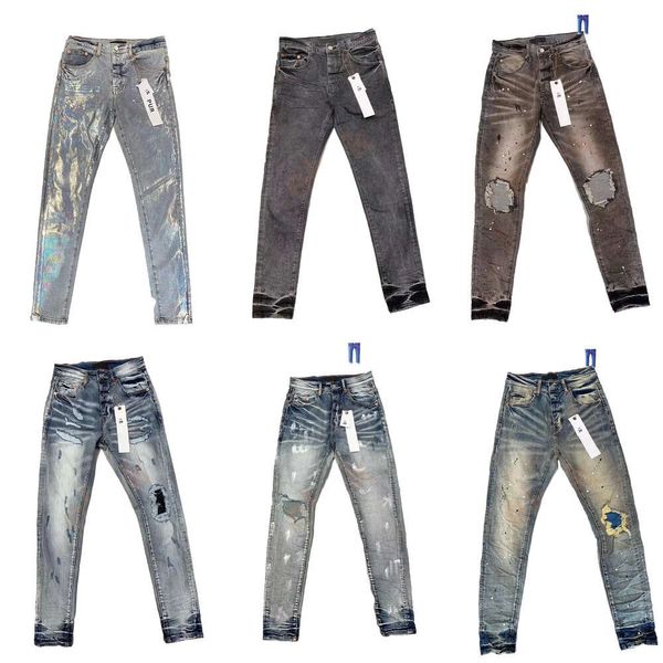 Calças de brim dos homens do desenhista Indentação aba motociclista jeans Slim motociclista dos homens High-end qualidade Design Reto Retro rua casual sweatpants Atacado