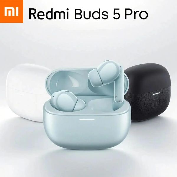 Kopfhörer Xiaomi Redmi Buds 5 Pro Noise Cancelling Bluetooth TWS Kopfhörer 40H Akkulaufzeit Anruf Anti Wind Lärm Xiaomi Esports Ohrhörer