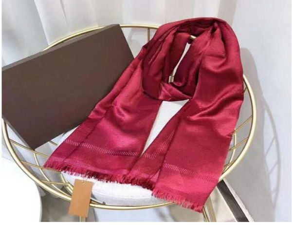 Lenço de seda de caxemira pashmina moda masculina feminina outono inverno xales macios lenços carta tamanho 180x70cm presentes fábrica hi8097146