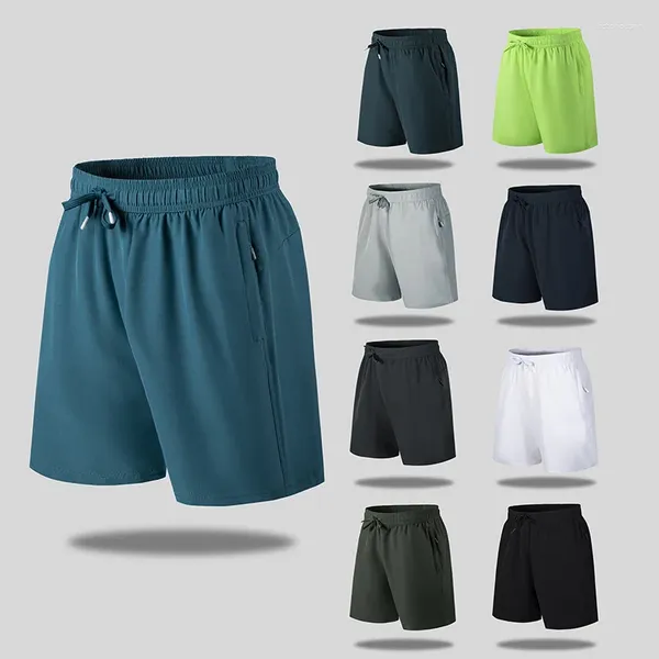 Pantaloncini da uomo estivi ad asciugatura rapida sportivi casual maschili versatili fitness spiaggia pantaloni a cinque punte capri larghi e larghi