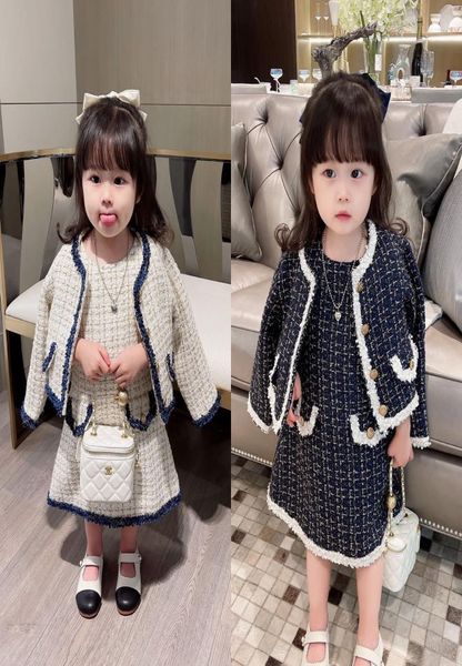 Giacca per bambina con gilet set di abiti autunnali Cappotti per bambina adatti Abbigliamento Abbigliamento per bambini039s7888344