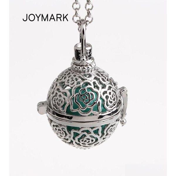 Colares de pingente Joymark 5pcslot Rose Flower Hollow Gaiola Mexican Chime Magic Box Music Sound Bell Ball Mulheres Gravidez Hcpn53525688 Dhjiq