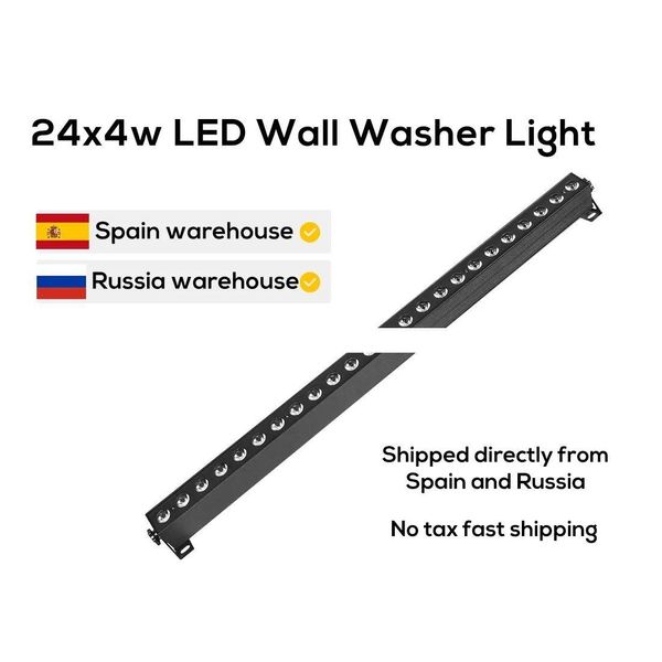 Luci a testa mobile Led Bar Light Stage Dmx Wall Wash Rgbw 4In1 Illuminazione per discoteca Building Drop Delivery Dhjt6