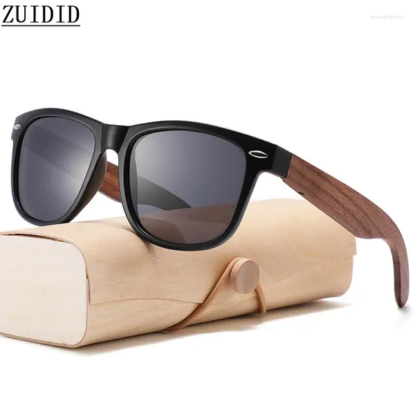 Óculos de sol grão de madeira retro para homens vintage moda óculos clássicos mulheres na moda gafas de sol hombre zonnebril heren