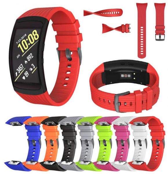 Banda de relógio de silicone para Samsung Gear Fit2 Pro Fitness Watch Bands Wrist Strap for Samsung Gear Fit 2 Smr360 Bracelet6067046