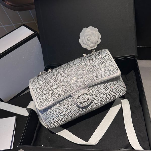 Bolsa de designer de alta qualidade bolsa crossbody com corrente de diamante bolsa de ombro série cc woc bolsa de luxo bolsa para celular carteira designer bolsa feminina flip bolsa feminina