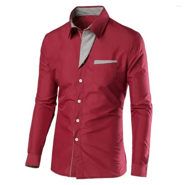 Camicie eleganti da uomo 2023 Moda Camisa Masculina Camicia a maniche lunghe da uomo Slim Fit Design formale Casual Marca Taglia maschile M-3XL