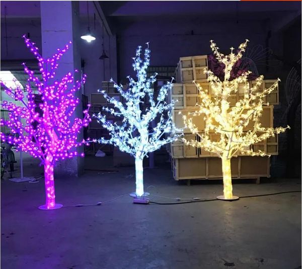 Decorações LED Luz de Natal Árvore de flor de cerejeira 480 / 576pcs Lâmpadas LED 1,5 m / 5 pés de altura para uso interno ou externo