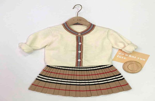 Trendy peutermeisjesjurken lente designer geboren baby schattige kleding voor kleine meisjesoutfit doek4437654