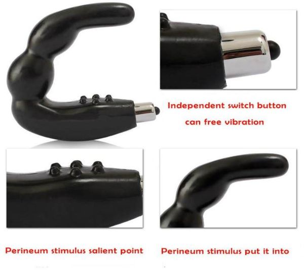 Prodotti del sesso Punto G anale Maschio vibratore anale Massaggiatore della prostata Giocattoli per uomo Sextoys Anus Butt Plug3808724