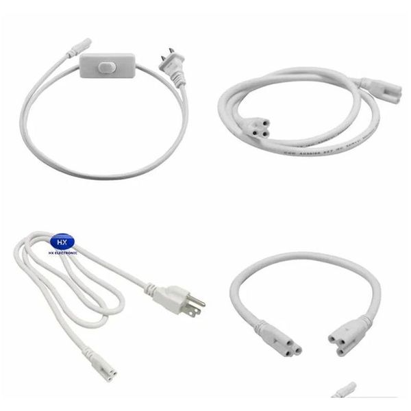 Sonstiges Beleuchtungszubehör T5 T8 Verbindungskabel Netzkabel mit Standard-US-Stecker für integrierte LED-Röhren 3 Zinken 100 cm 150 cm Exte Dhdm8