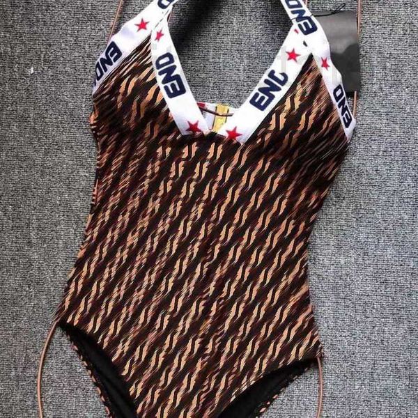 Kadın mayo tasarımcısı lüks ffwomen markası tek parçalı mayo kaplıca bikini sutyen yüksek kaliteli plaj yüzme seksi mizaç kadın giyim dult