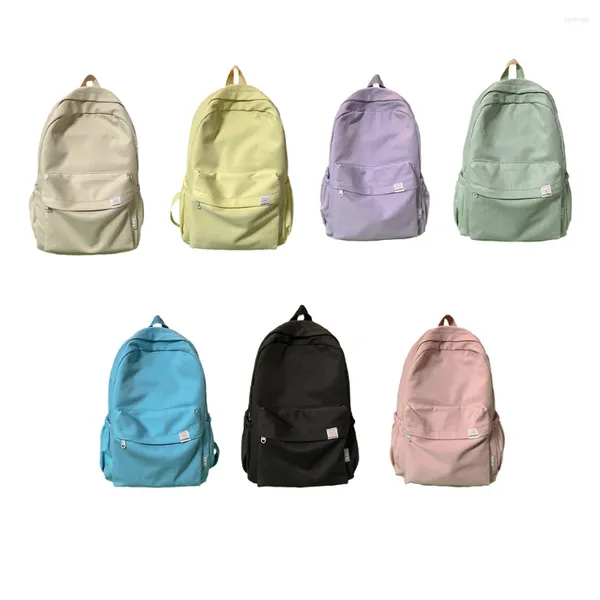 Школьные сумки, женский рюкзак, классический школьный рюкзак в стиле колледжа для желтого цвета студента