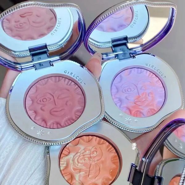 Girlcult Emotional Blush Highlighter Matte Fine Shimmer Румяна для лица Симпатичный макияж Корейская прессованная пудра для щек 231229