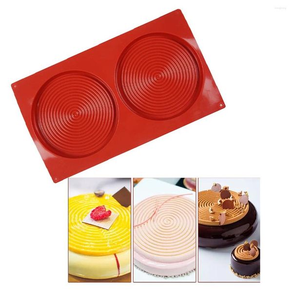 Moldes de cozimento molde de chocolate grande bolo de silicone redondo cilindro discos molde de biscoito para biscoitos doces geléia muffin sanduíches sabão