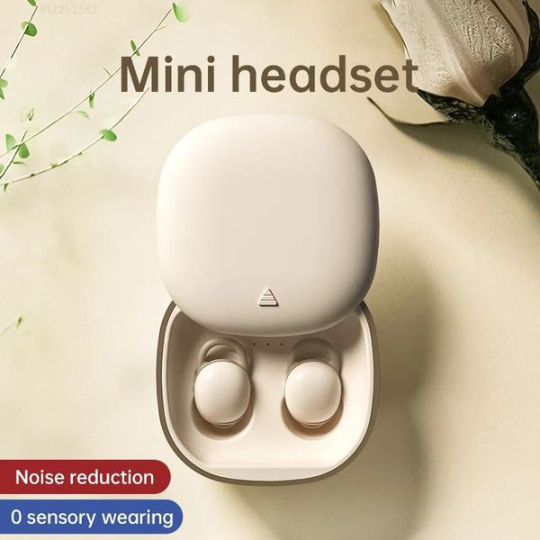 Fones de ouvido mini auriculares invisíveis bluetooth tws fones de ouvido sem fio inear com microfone sono para xiaomi ambie