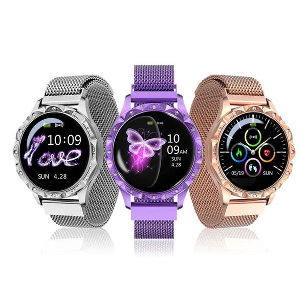 Relógios relógio inteligente mulher bluetooth smartwatch telefone ip67 à prova dip67 água suporte gps pressão arterial monitor de freqüência cardíaca masculino feminino smartwatches