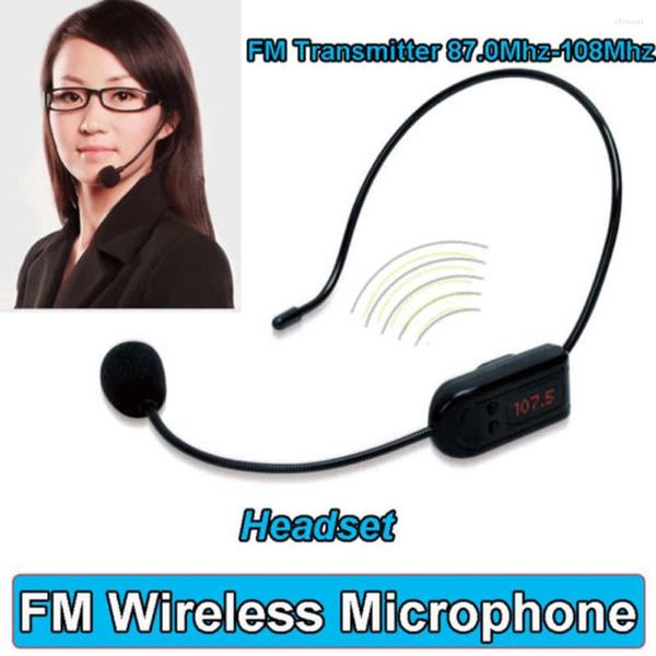 Microfone Wireless Mikrofon -Headset -Systemempfänger Automatisches Matching für Lautsprecherunterrichtsspiele Gaming -Versorgung