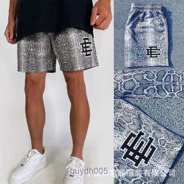 2024 Homens e Mulheres Moda Beach Shorts West Coast Designer Ericemanuelsshorts American Python Loose Fit Esportes Ao Ar Livre Casual Quick Dry 4 Pontos Z95u