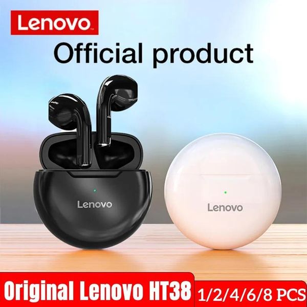 Écouteurs d'origine Lenovo Ht38 écouteurs Bluetooth sans fil Tws 9d casque stéréo casque Portable écouteurs de jeu écouteurs de sport