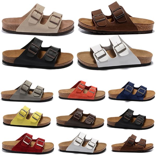 Birkinns Terlik Düz Sandalet Tasarımcı Ayakkabı Strap Moda Deri Slide Favori Plaj Tonki Sandal tıkanmaları Kadınlar Erkekler Arizonas Açık Ayakkabı Slaytları