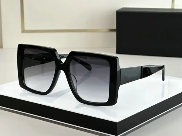 Sonnenbrille Stilvoll Quadratisch Übergroß Für Damen Retro Damen Großer Rahmen Schwarz Damen Uv400