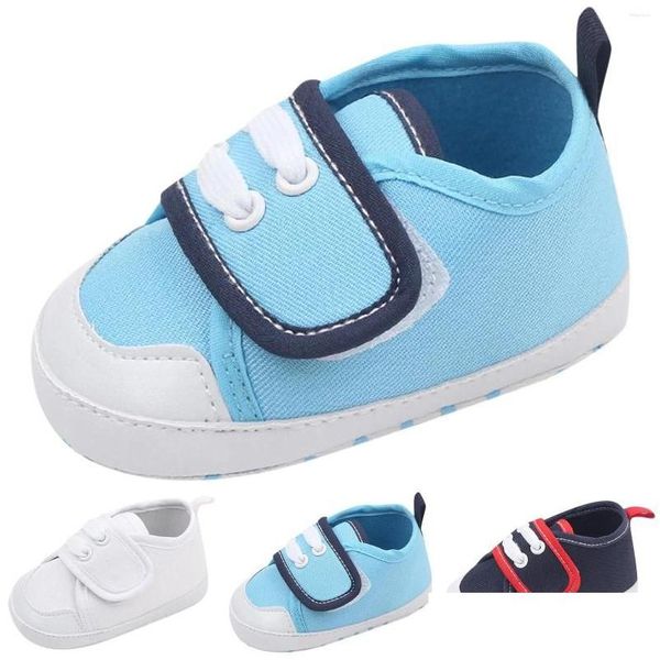 Primeiros caminhantes 0-18 meses sapatos infantis meninos meninas outono esportes fundo plano antiderrapante leve piso casual macio gota entrega dhzoj