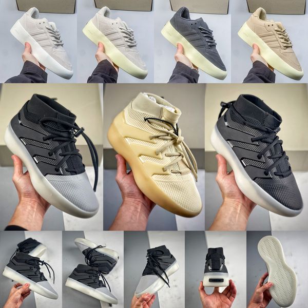 alta 2024 Scarpe sportive da esterno Donna Sneakers Scarpe da ginnastica Triple Black String Orange Pulse Frosted Sail Grey FOG Fears God X 1 Uomo Big The Question Amarillo Taglia 12