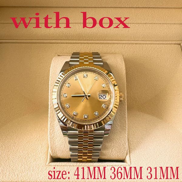 Relógio de alta qualidade relógio de marca relógio de moda 2813 datejust breit relógio para homem trinta e seis rol automaticowatch ouro 31mm 36mm e 41mm relógios mecânicos AAA