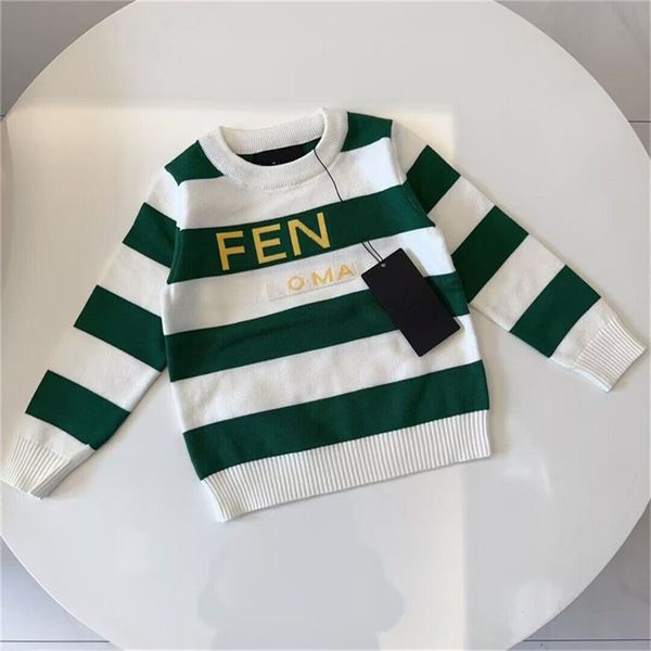 Tasarımcı Çocuk Sweaters Marka Erkek Kız Kızlar Yüksek Kaliteli Sweaters Çocuk Sıcak Bebek Eşleştirme Sonbahar Kış Sweatshirt Boyutu 90-150 cm A10