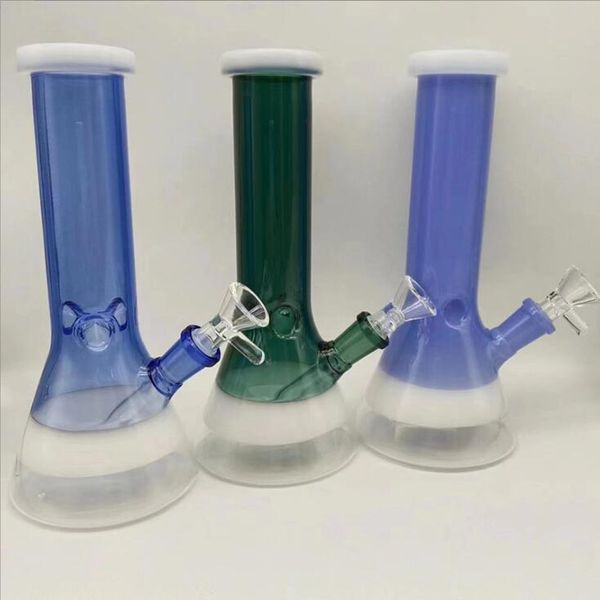 Tubos de fumo Dpgwp029 Colorido Lip Glass Beaker com Downstem e Funil Bowl Drop Delivery Home Garden Household Sundri Dhwi2