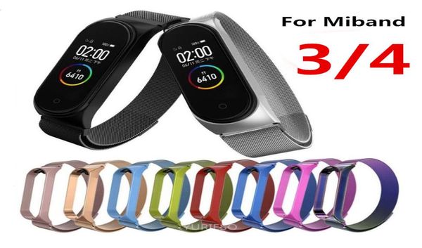 Milanaise-Magnetarmband für Xiao mi mi Band 4 3, Edelstahl-Uhrenarmband für Xiaomi-Armband, Ersatz-Metallarmband, miband 4 4440012