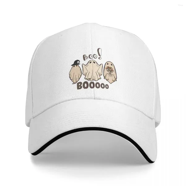 Berets Boo Ghost Baseball Caps Casual Halloween Sandwich Unisex Atmungsaktive Hüte Cap Workouts