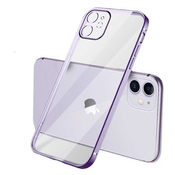 Handyhüllen Hüllen für iPhone 15 Pro Max 14 Plus 13 Mini 12 11 Beschichtung Galvanisierter Linsenschutz Stoßfest Transparent Klar Weich TPU Gummi Silikon Klar Ca