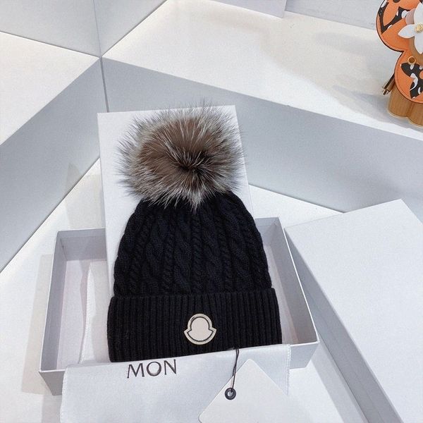 Berretti firmati cofano lana invernale monclear beanie monclair cappello cappello mens berretti cappello caldo k5wO #