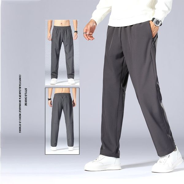 2024 Yoga LL Pantaloni lunghi da jogging da uomo Sport Yoga Outfit Outdoor City-Sweat Yogo Gym Tasche LL Pantaloni sportivi Pantaloni Uomo Casual Elastico in vita fitness LU