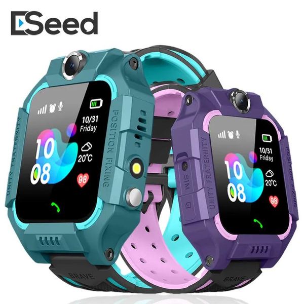 Смотреть Z6 Children Bluetooth Smart Watch IP67 Life Waterproof 2G SIM -карта LBS Tracker Sos Kids Smart Wwatch для iPhone Android смартфон