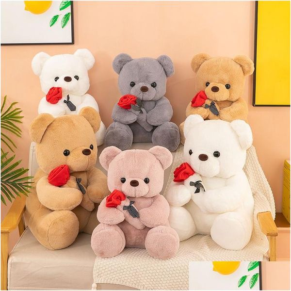 Festa Favor Atacado 25 / 35cm Abraço Rosa Teddy Bear Boneca P Brinquedo Crianças Presente de Aniversário Entrega Home Jardim Festivo Suprimentos Evento DHT9Y