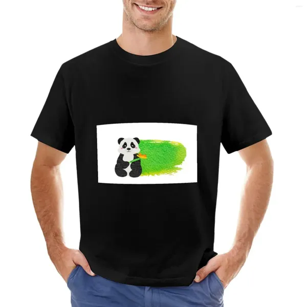 Polos masculinos grande panda com uma borboleta camiseta suor camisas pesadas roupas fofas homens engraçados