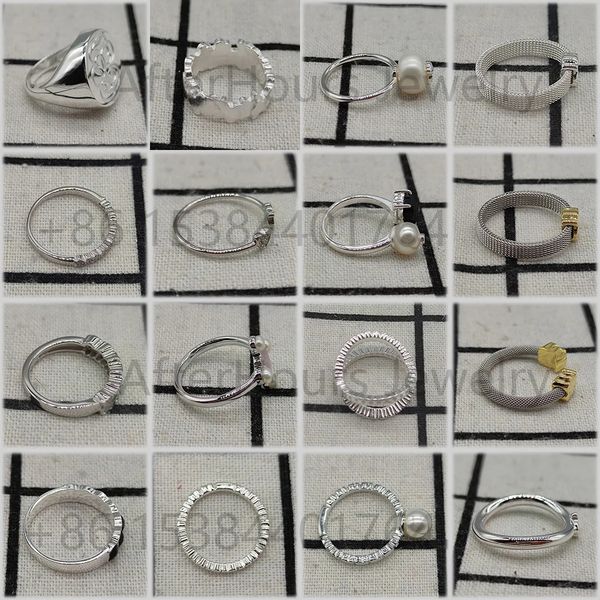 Кольца Anillos De Plata из серебра 925 Ley Mujer с жемчугом для женщин, милые ювелирные изделия с медведем, бесплатная доставка 231229
