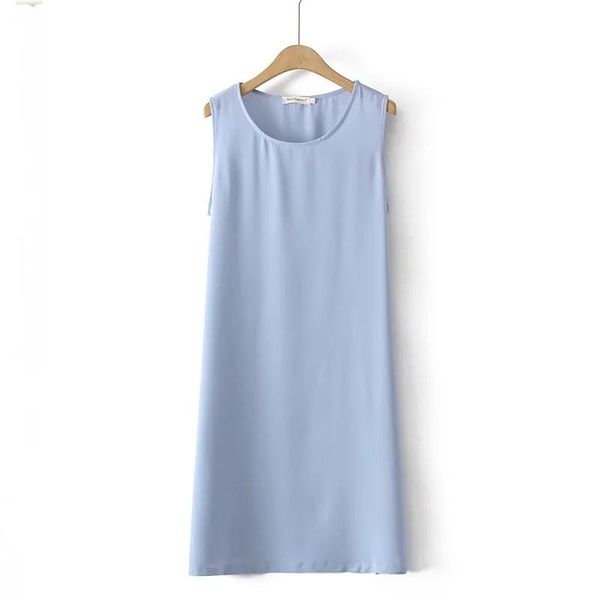 Camis feminino solto casual sexy o pescoço plissado flowy tank top sólido sem mangas de seda gelo legal verão topos venda quente tamanho grande 4xl