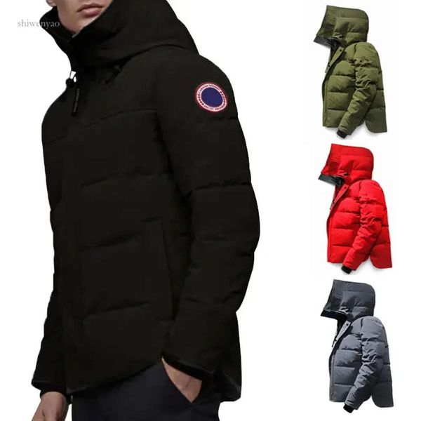 Piumino invernale di design Canada Uomo Donna Tendenza della moda canadese Parka con cappuccio Amanti dell'oca Calore addensato Piuma Cappotto caldo all'aperto123