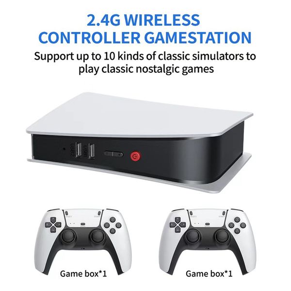 PS5 M5 console portátil Jogos portáteis Retro Arcade videogames Áudio embutido Jogos domésticos sem fio HDMI joystick duplo controlador ps5 Console Host DHL grátis