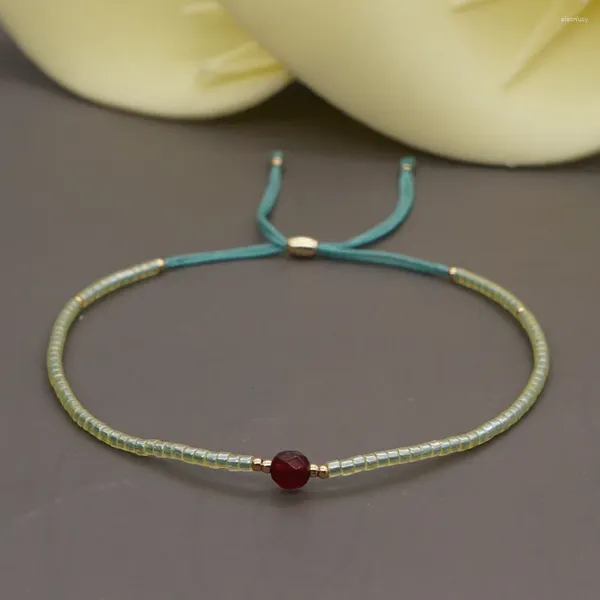 Charm-Armbänder, modisch, für Damen und Herren, Farbe Titanstahl, Baumwollseil, Schmuck