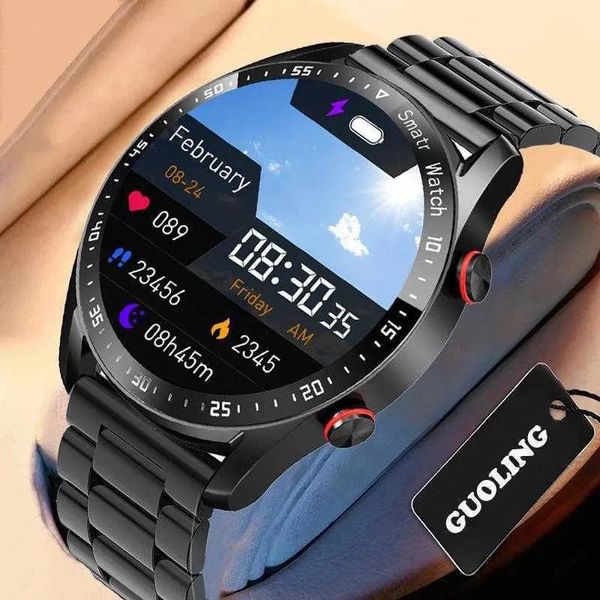 Uhren EKG + PPG Bluetooth Anruf Smartwatch Business Edelstahlarmband Uhr PK i9 Smartwatch