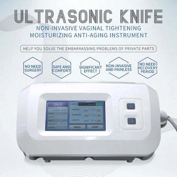 Faca ultrassônica hifu com certificação ce, máquina de aumento de firmeza de elasticidade vaginal, antibacteriana, 3mm, 4.5mm para saúde feminina
