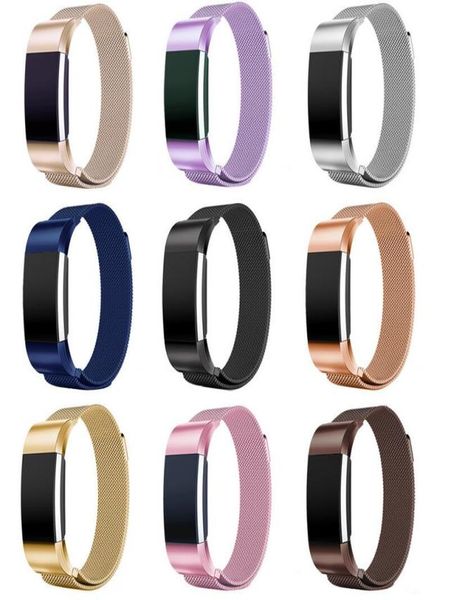 Neue 10 Farben für Fitbit Charge 2 Band Magnetic Milanese Loop Edelstahlarmband Ersatzbänder für Fitbit Charge2 Strap8481450