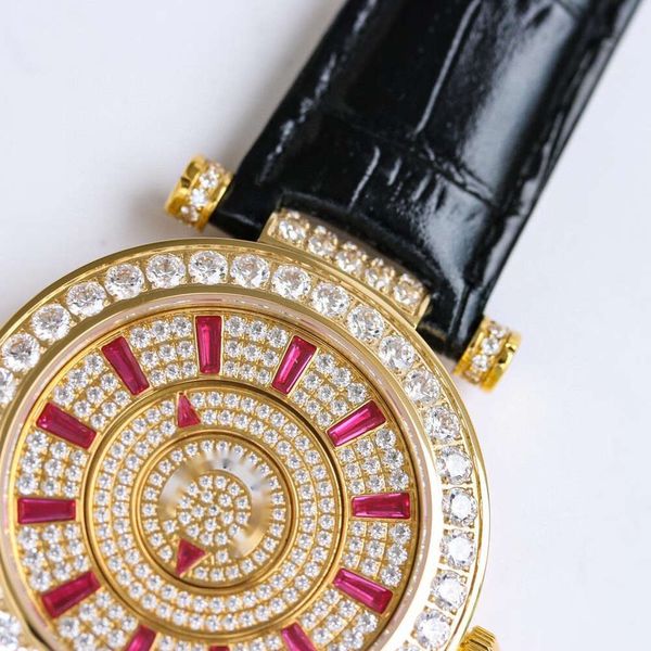 orologio ghiacciato da donna Franck Muller orologi 5A movimento meccanico di alta qualità uhren orologio da donna Double Mystery pieno di diamanti montre busto giù reloj QKHY