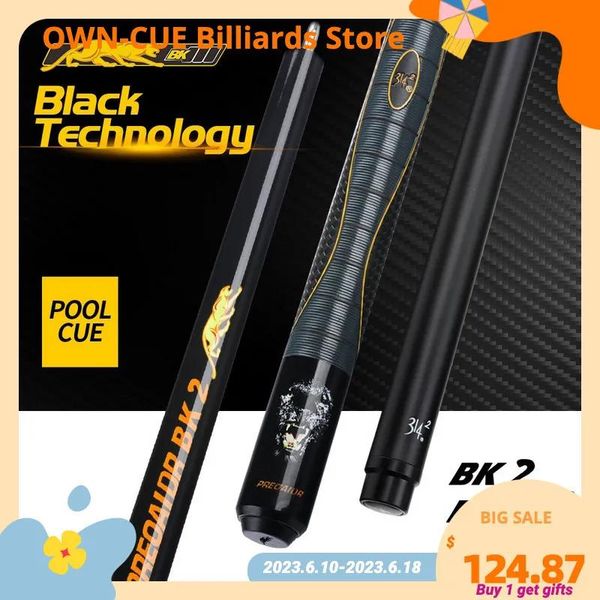 Acessórios Acessórios de bilhar PREOAIDR 3142 Pool Cue BK Série 13 11.75mm Ponta de carbono Maple Shaft Cues Stick Uni loc Joint Billar Kit Play 2