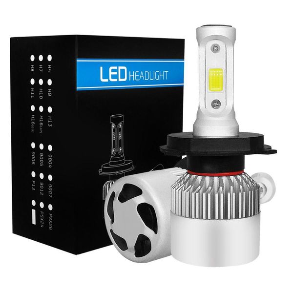 Fari per auto 2 pezzi Led 12V 6000K H7 H4 H1 H11 H3 H13 880 9003 9005 9006 9004 9007 Hb2 Hb3 Hb4 H27 Faro Bbs Luci Lampada Drop De Dh8Dj